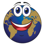Escola Mundo Feliz -globo terrestre sorridente